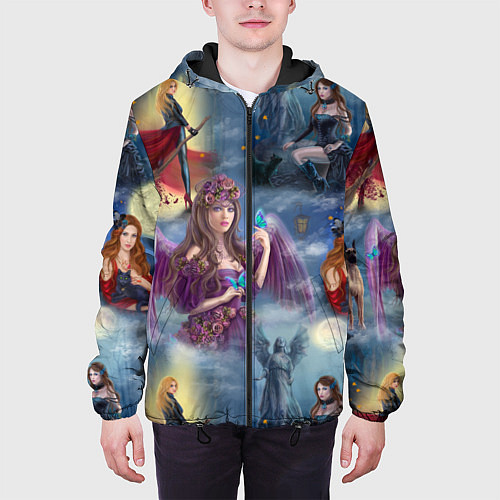 Мужская куртка Ведьмы и волшебницы / 3D-Черный – фото 3