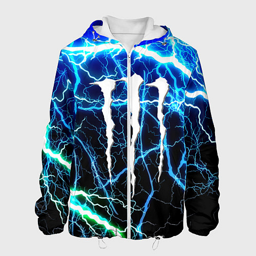 Мужская куртка Monster energy electro / 3D-Белый – фото 1