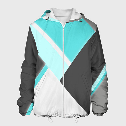 Мужская куртка Color black blue / 3D-Белый – фото 1