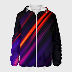 Куртка с капюшоном мужская Multicolored, цвет: 3D-белый