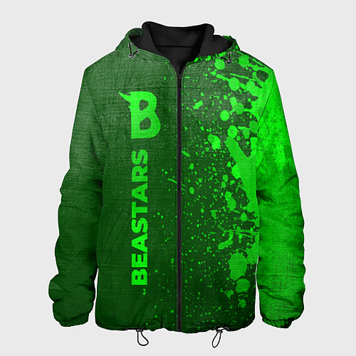 Мужская куртка Beastars - green gradient по-вертикали / 3D-Черный – фото 1
