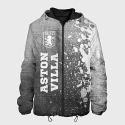 Куртка с капюшоном мужская Aston Villa - grey gradient по-вертикали, цвет: 3D-черный