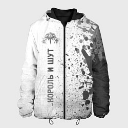 Куртка с капюшоном мужская Король и Шут - white gradient по-вертикали, цвет: 3D-черный