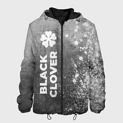 Куртка с капюшоном мужская Black Clover - grey gradient по-вертикали, цвет: 3D-черный