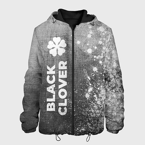 Мужская куртка Black Clover - grey gradient по-вертикали / 3D-Черный – фото 1