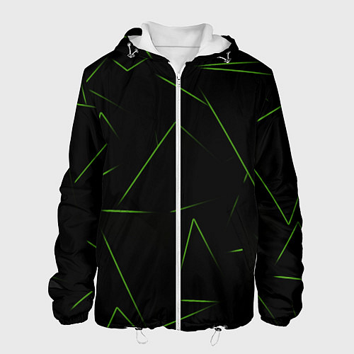 Мужская куртка Color green line / 3D-Белый – фото 1