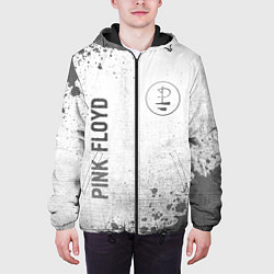 Куртка с капюшоном мужская Pink Floyd - white gradient вертикально, цвет: 3D-черный — фото 2