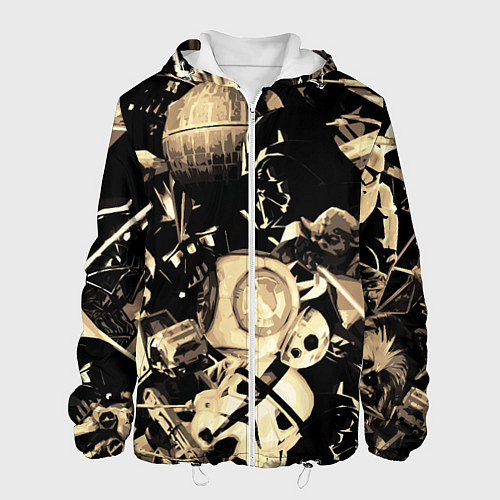 Мужская куртка Дарт Вейдер Йода Чубакка и другие из Star Wars / 3D-Белый – фото 1