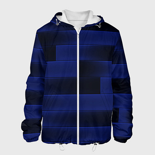 Мужская куртка Color blue square / 3D-Белый – фото 1