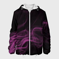 Куртка с капюшоном мужская Color smoke pink, цвет: 3D-белый