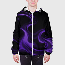 Куртка с капюшоном мужская The color is purple, цвет: 3D-белый — фото 2