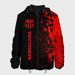 Мужская куртка Barcelona - red gradient по-вертикали