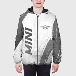 Куртка с капюшоном мужская Mini - white gradient вертикально, цвет: 3D-черный — фото 2