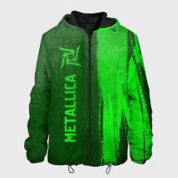 Мужская куртка Metallica - green gradient по-вертикали