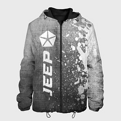 Куртка с капюшоном мужская Jeep - grey gradient по-вертикали, цвет: 3D-черный