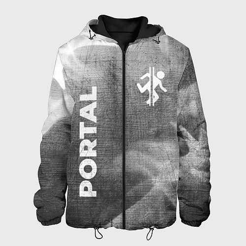 Мужская куртка Portal - grey gradient вертикально / 3D-Черный – фото 1