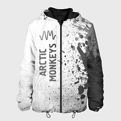 Куртка с капюшоном мужская Arctic Monkeys - white gradient по-вертикали, цвет: 3D-черный