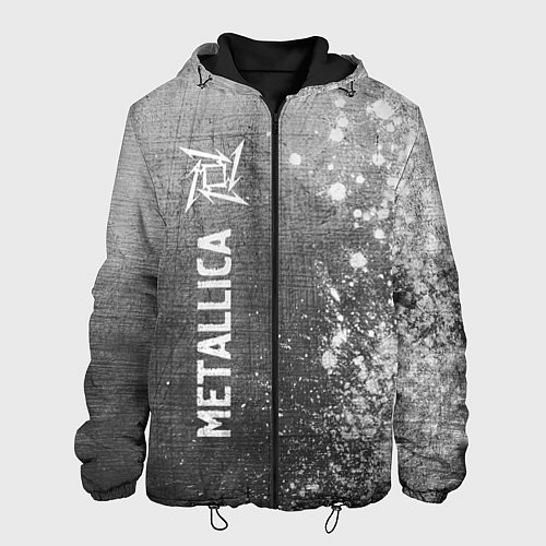 Мужская куртка Metallica - grey gradient по-вертикали / 3D-Черный – фото 1