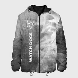 Куртка с капюшоном мужская Watch Dogs - grey gradient по-вертикали, цвет: 3D-черный