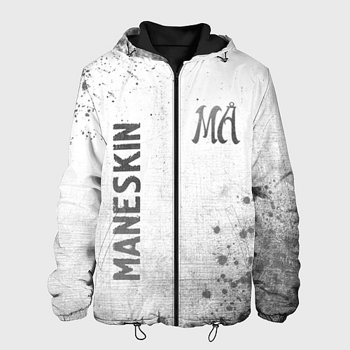 Мужская куртка Maneskin - white gradient вертикально / 3D-Черный – фото 1