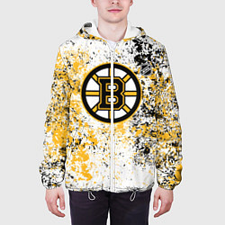 Куртка с капюшоном мужская Boston Bruins NHL white, цвет: 3D-белый — фото 2