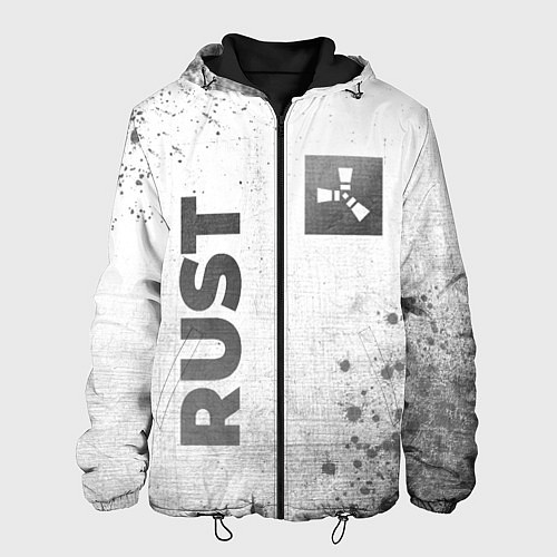 Мужская куртка Rust - white gradient вертикально / 3D-Черный – фото 1