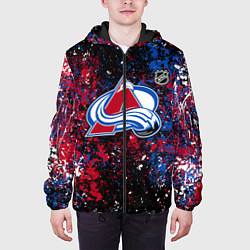 Куртка с капюшоном мужская Colorado Avalanche NHL black, цвет: 3D-черный — фото 2