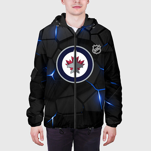Мужская куртка Виннипег Джетс - НХЛ хоккей / 3D-Черный – фото 3
