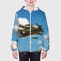 Куртка с капюшоном мужская Бомбардиро крокодило, цвет: 3D-белый — фото 2