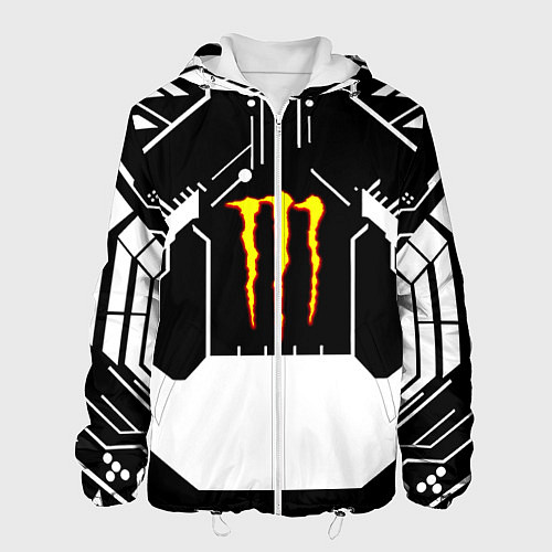 Мужская куртка Monster energy geometry / 3D-Белый – фото 1
