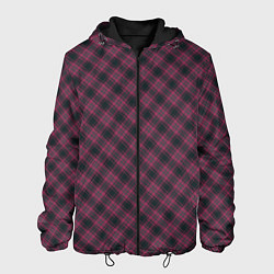 Куртка с капюшоном мужская Tartan, цвет: 3D-черный