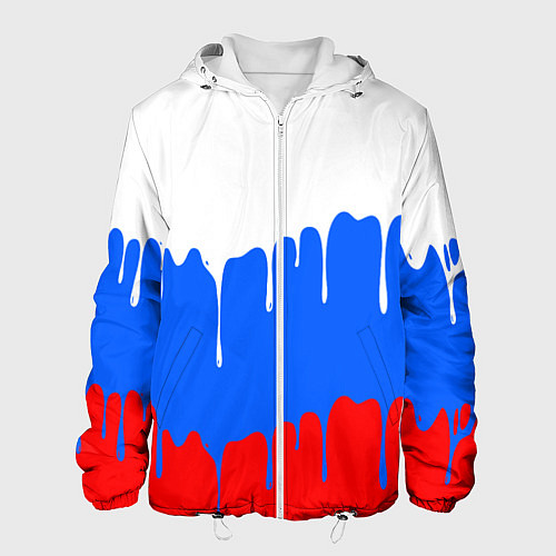 Мужская куртка Патриот - флаг / 3D-Белый – фото 1