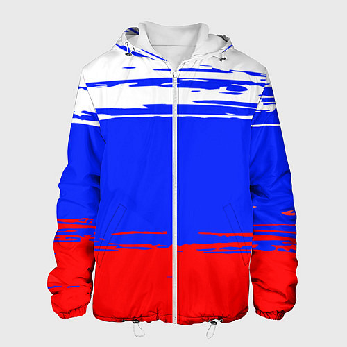 Мужская куртка Патриот - флаг / 3D-Белый – фото 1