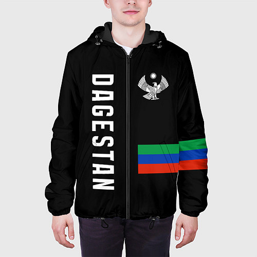 Мужская куртка Dagestan republic / 3D-Черный – фото 3