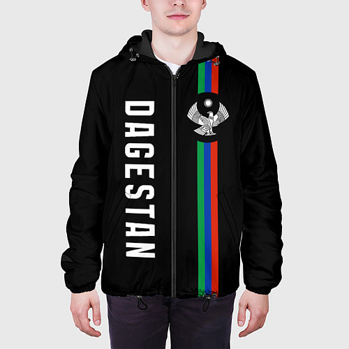 Мужская куртка Республика - Дагестан / 3D-Черный – фото 3