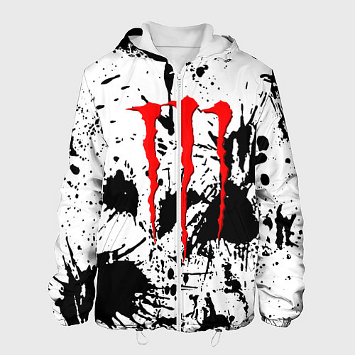 Мужская куртка Monster energy краски / 3D-Белый – фото 1
