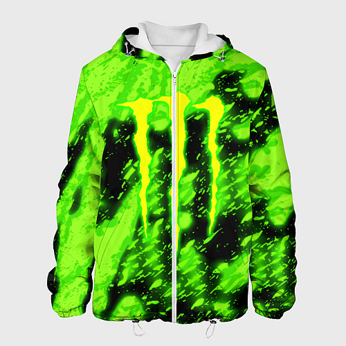 Мужская куртка Monster energy кислотное лого / 3D-Белый – фото 1