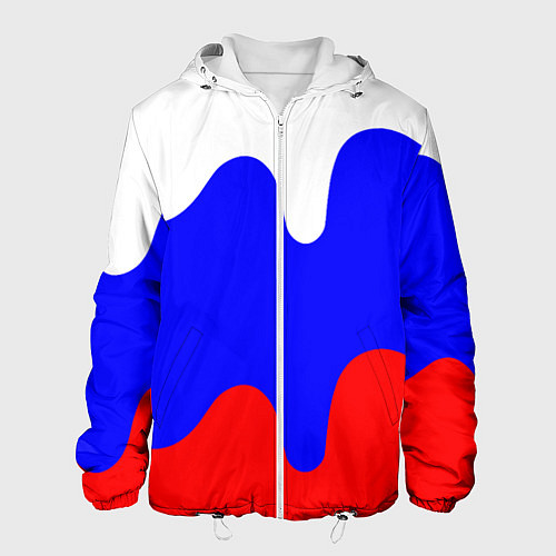 Мужская куртка Патриот - флаг / 3D-Белый – фото 1