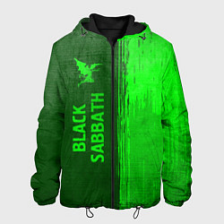 Куртка с капюшоном мужская Black Sabbath - green gradient по-вертикали, цвет: 3D-черный