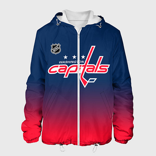 Мужская куртка Вашингтон Кэпиталз - градиент / 3D-Белый – фото 1