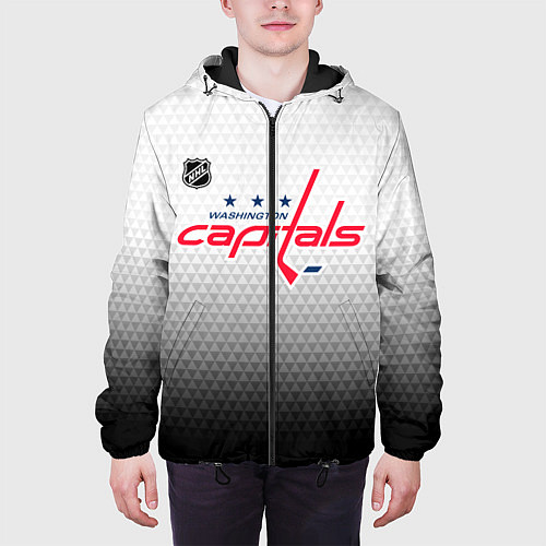 Мужская куртка Вашингтон Кэпиталз - градиент / 3D-Черный – фото 3