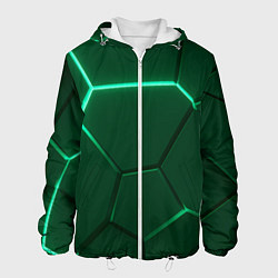Мужская куртка Зеленые плиты с неоном