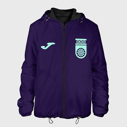 Мужская куртка ФК Уфа - форма с текстурой / 3D-Черный – фото 1