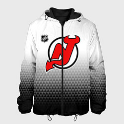 Мужская куртка Нью Джерси Девилз - из белого в черный