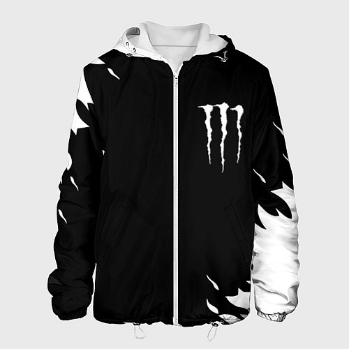 Мужская куртка Monster energy fire white / 3D-Белый – фото 1