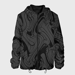 Мужская куртка Тёмно-серый абстракция лниии