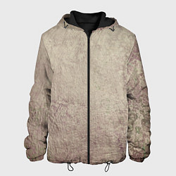 Куртка с капюшоном мужская Абстракция - grey pink wall, цвет: 3D-черный