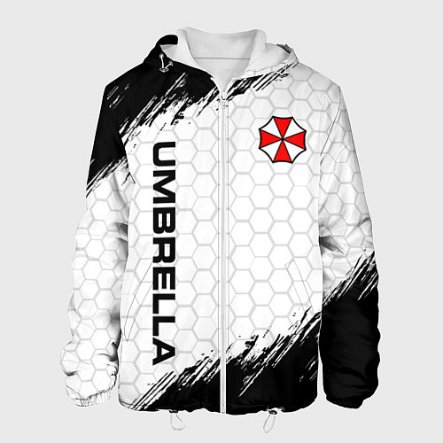 Мужская куртка Амбрелла - белые соты / 3D-Белый – фото 1