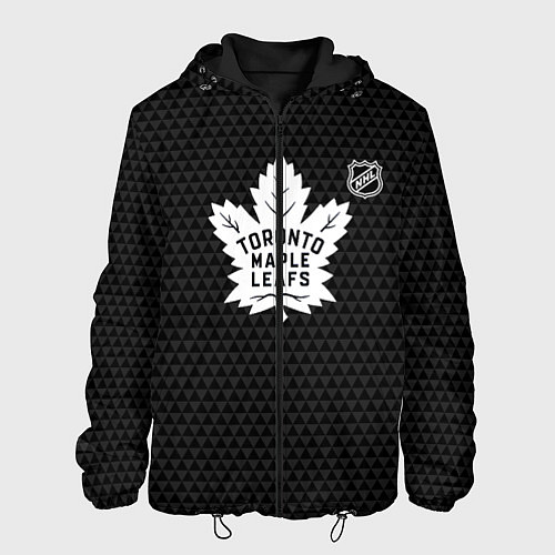 Мужская куртка Торонто Мейпл Лифс - черные треугольники / 3D-Черный – фото 1
