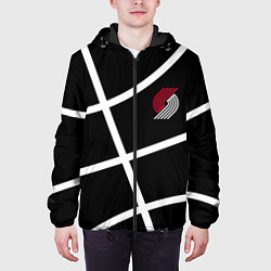 Куртка с капюшоном мужская Трэйл Блэйзерс - черный мяч, цвет: 3D-черный — фото 2